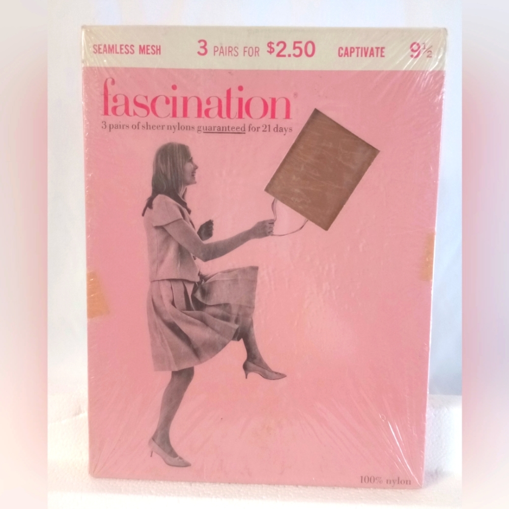 Vintage Sealed - Fascination Seamless Nylons